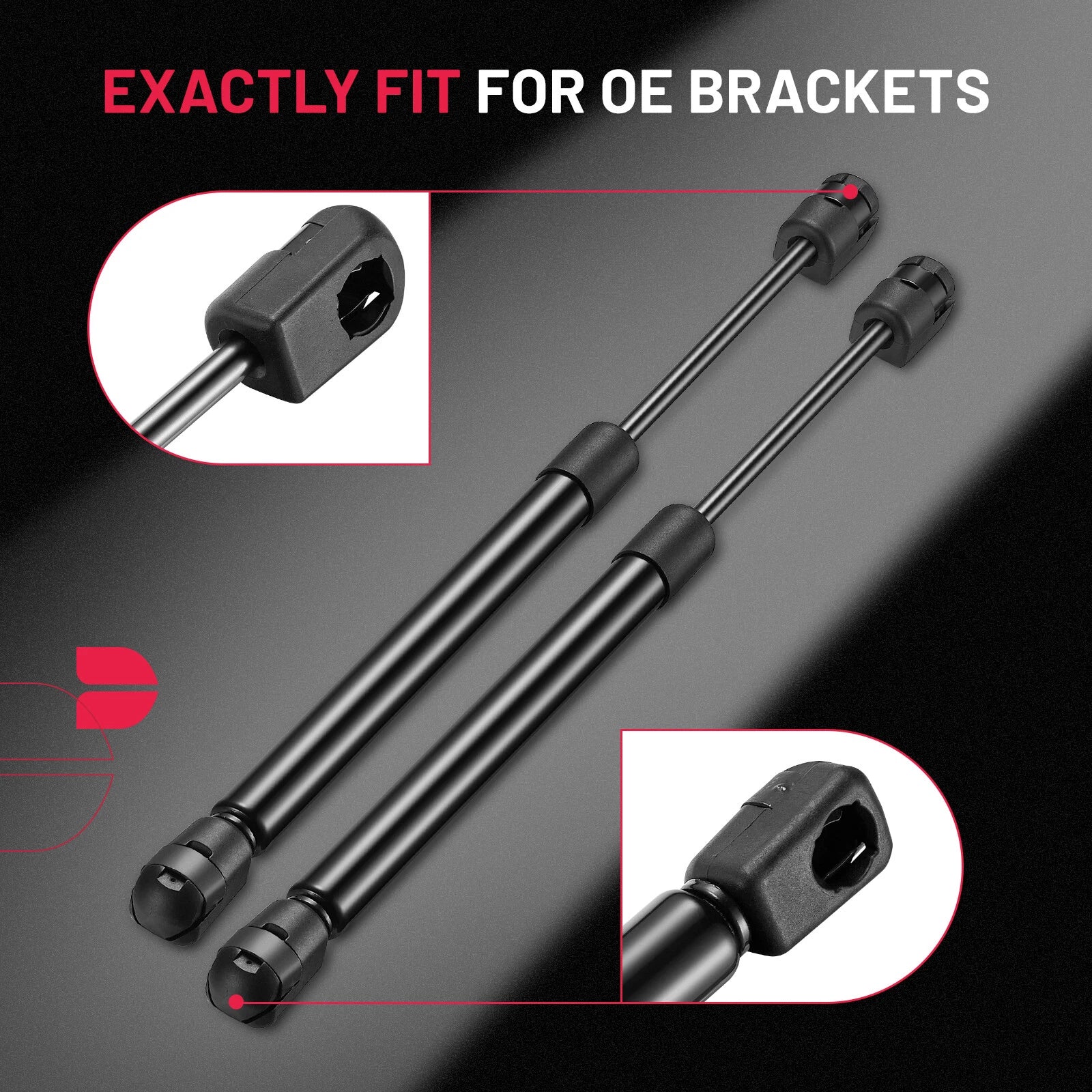 Set of 2 Gas Shock Struts for Pickup Canopy Lid (SL15105)