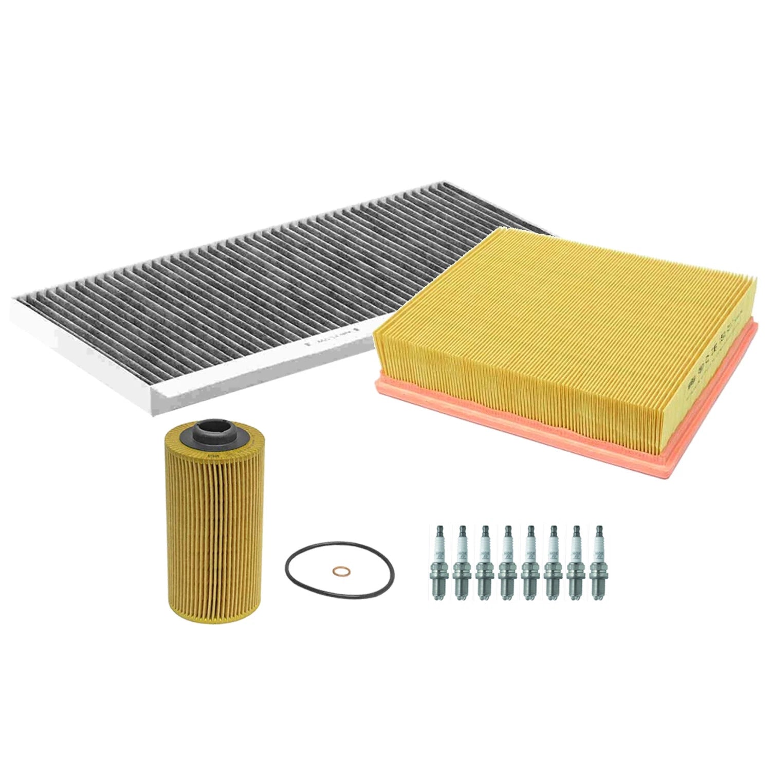 OEM Spark Plugs and Filters Kit for BMW E53 X5 4.4 4.6 V8 (2000–2003)