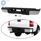 Chrome Rear Step Bumper for Chevy Silverado Sierra 1500 (2007–2013)
