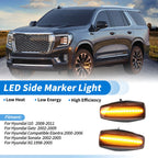 2X LED Side Fender Marker Light for Hyundai I10 (2008–2011) Amber Turn Signal