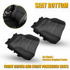 2X Front Bottom Seat Cover Cloth Black for GMC Yukon Denali 1500 XL (2015–2019)