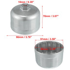 86mm 16 Flutes Oil Filter Wrench for BMW Volvo 