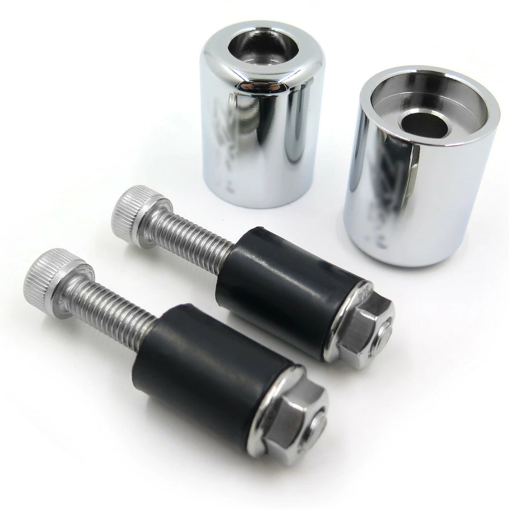 Chrome Weight Bar Ends Sliders Rubber for Kawasaki ZX9/ZX9R (1994–2003)
