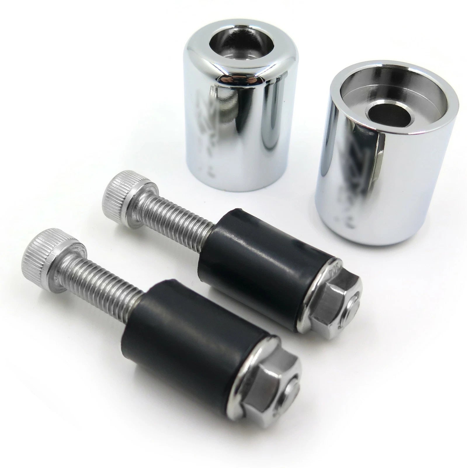 Chrome Weight Bar Ends Sliders Rubber for Kawasaki ZX9/ZX9R (1994–2003)