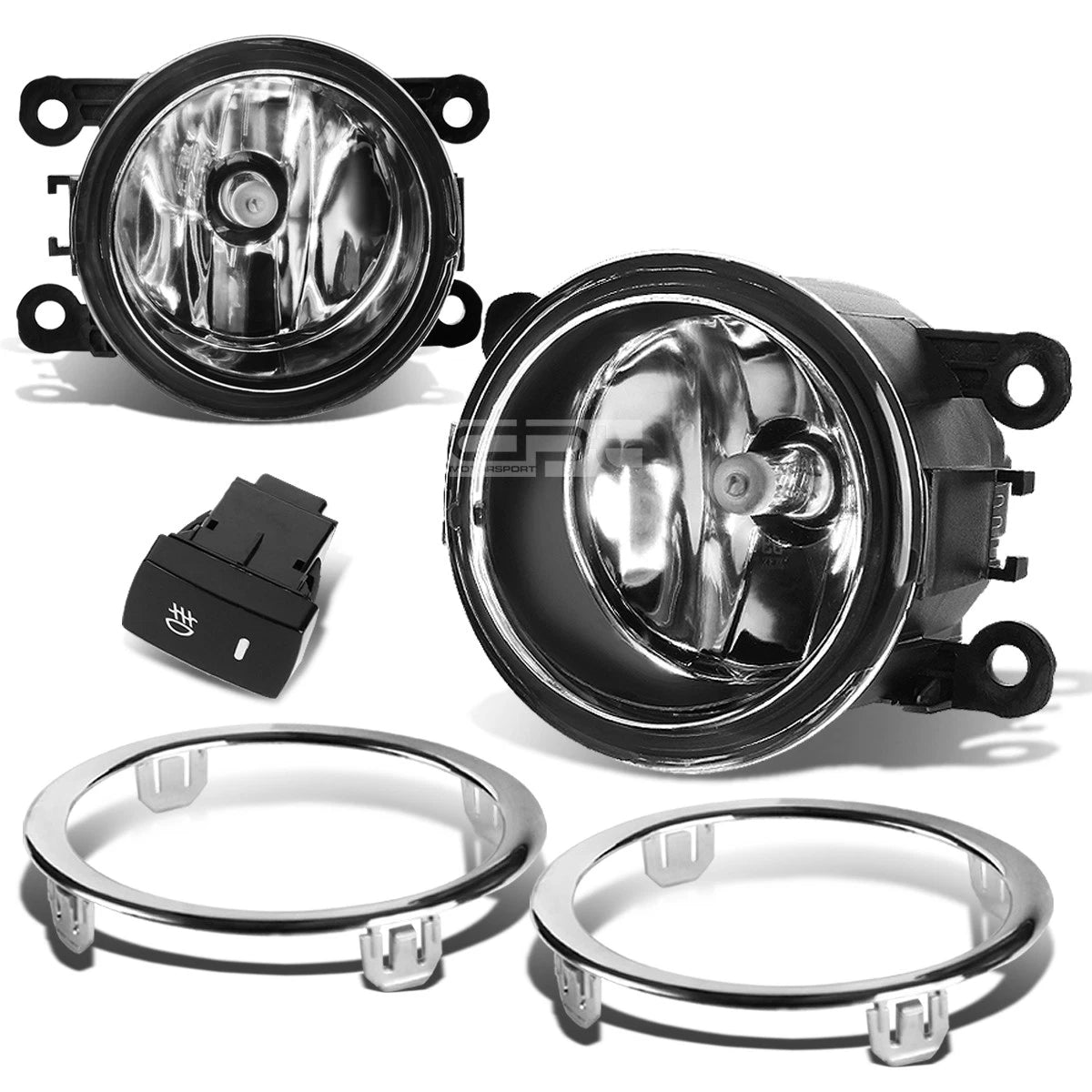 Fog Light Lamp + Switch for Honda Pilot (2012–2015) YF3/YF4 Crystal Lens