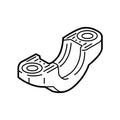 Suspension Stabilizer Bar Bracket for BMW 530i 540i 740i 840i (1995–2003)