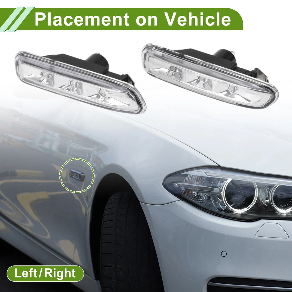 Left+Right Side Marker Light Covers for BMW (1999-2001)
