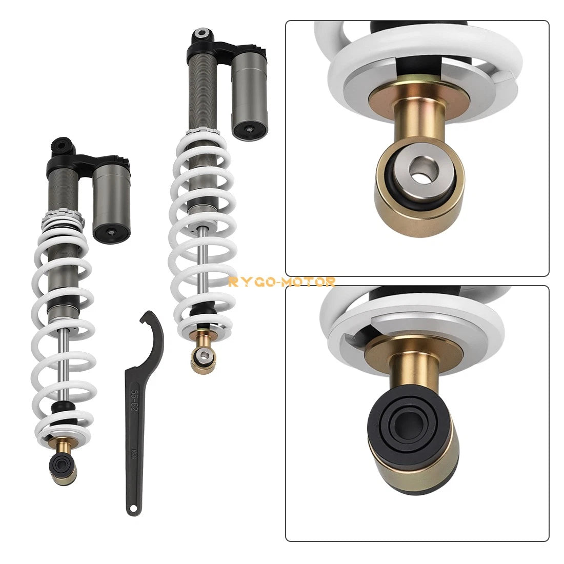 Front Rear Air Shock Absorbers & Tool for Polaris RZR S 800 EFI (2009–2012) 7043422