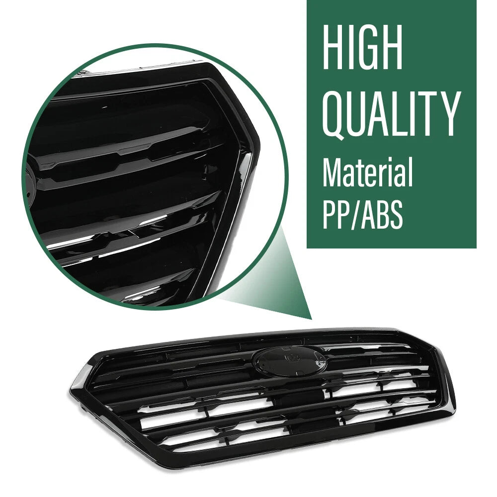 Front Bumper Upper Grille for Subaru Outback (2015–2017) Black