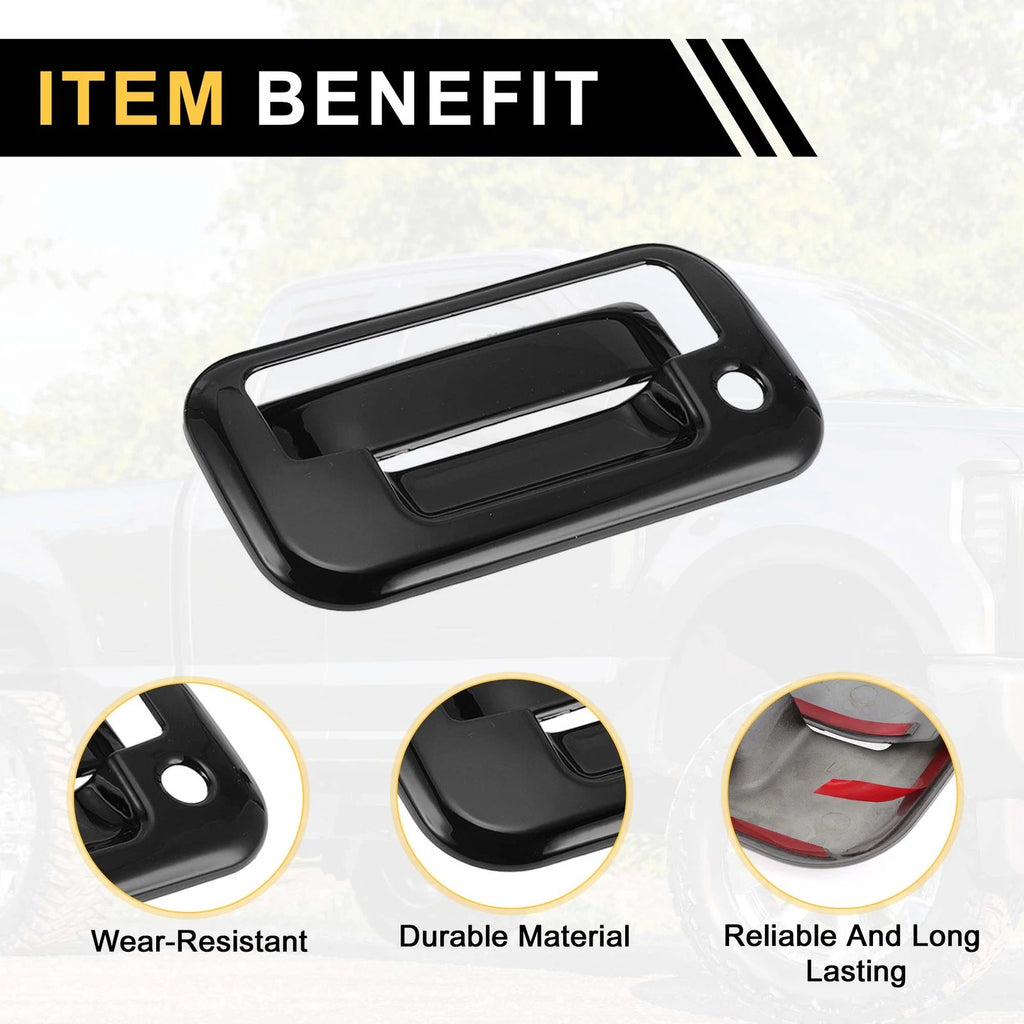 Set of 2 Exterior Door Handle Covers for Ford F-150 (2004–2014) Black