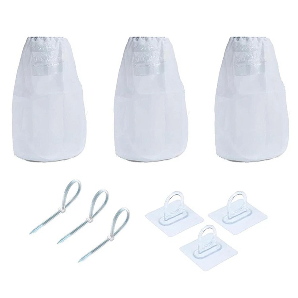 3X Dryer Vent Lint Catcher Bags for Energy Saving (No Drilling Required)