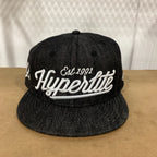 Hyperlite Voyager Hat for Universal Fit (OSFA) - Black with White Lettering