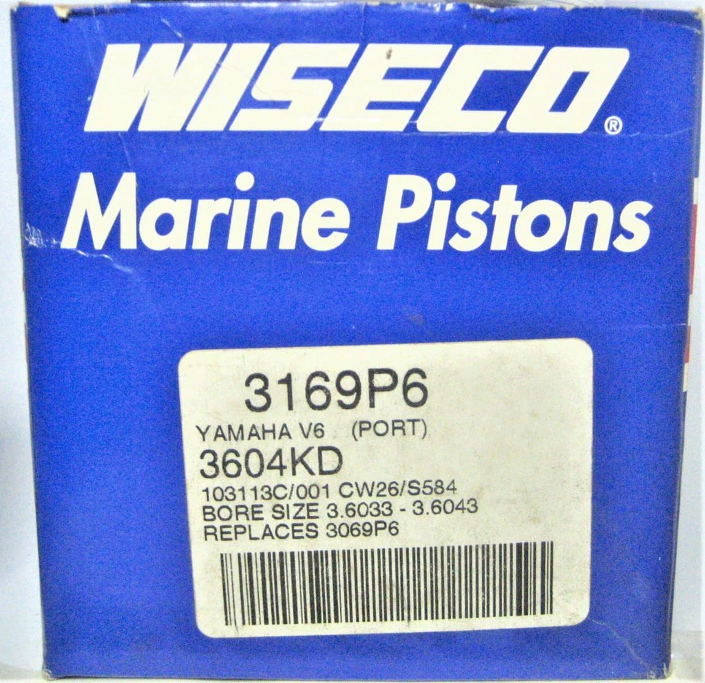 Wiseco 3169P6 Piston for Yamaha V6 Marine Boat Outboard Engine