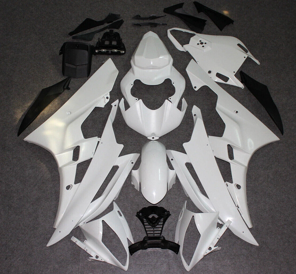 Fairings Kit for Yamaha YZF R6 (2006–2007) ABS Injection Bodywork Unpainted