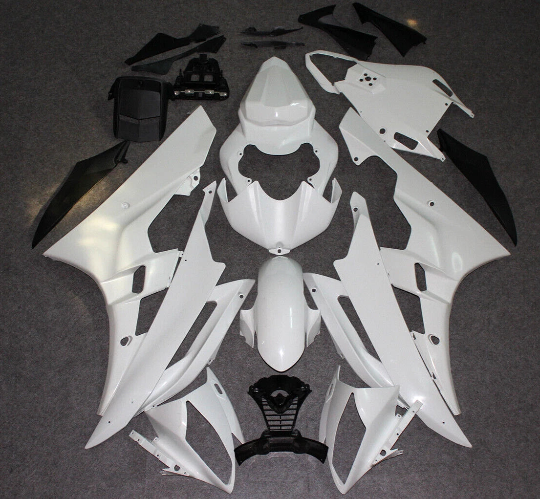 Fairings Kit for Yamaha YZF R6 (2006–2007) ABS Injection Bodywork Unpainted