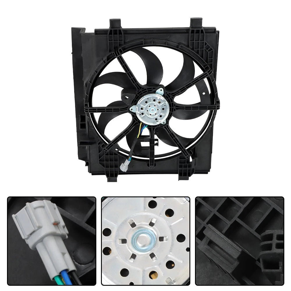 Radiator Condenser Cooling Fan Assembly for Nissan Sentra (2013–2018)