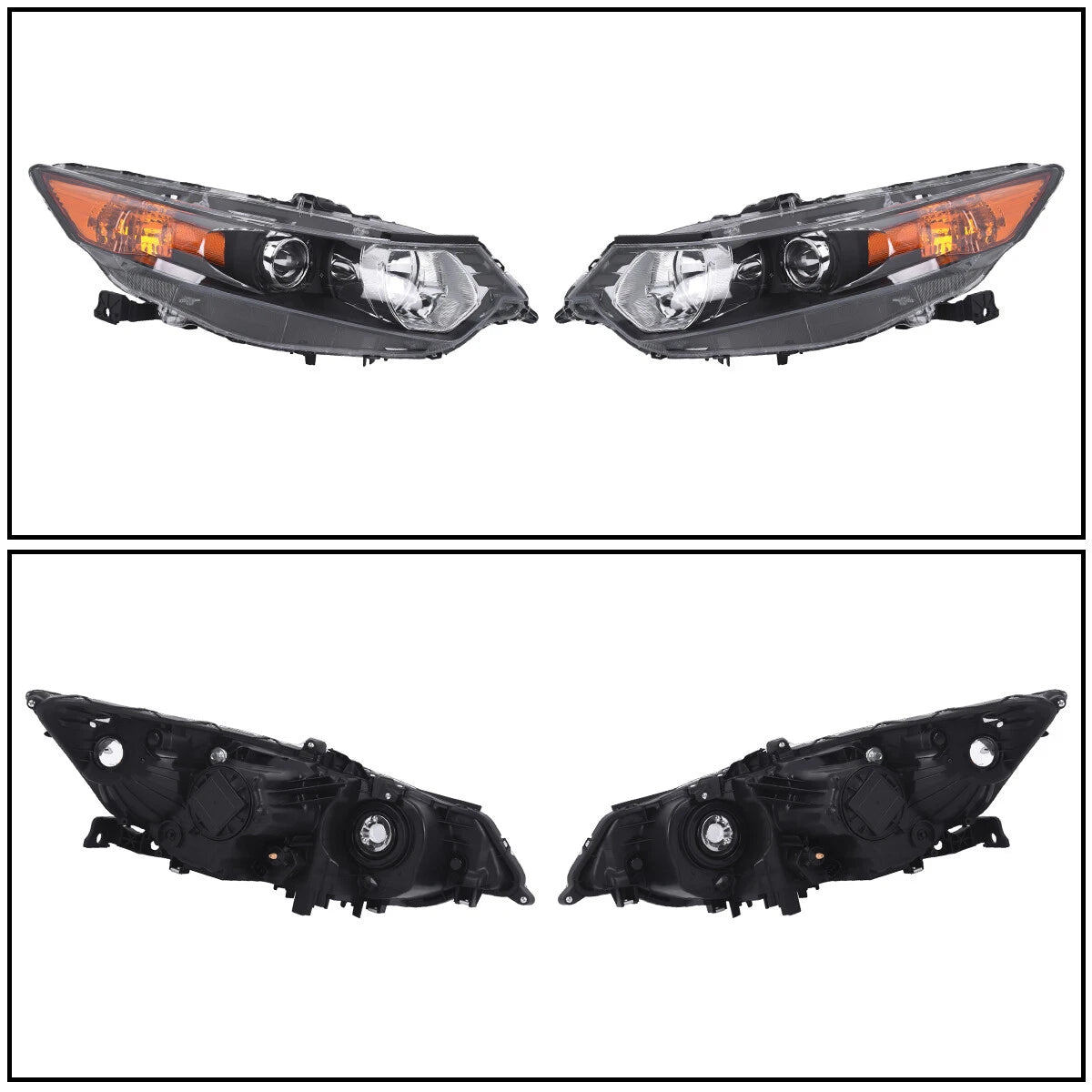 Set of 2 Headlights for Acura TSX (2009-2014)