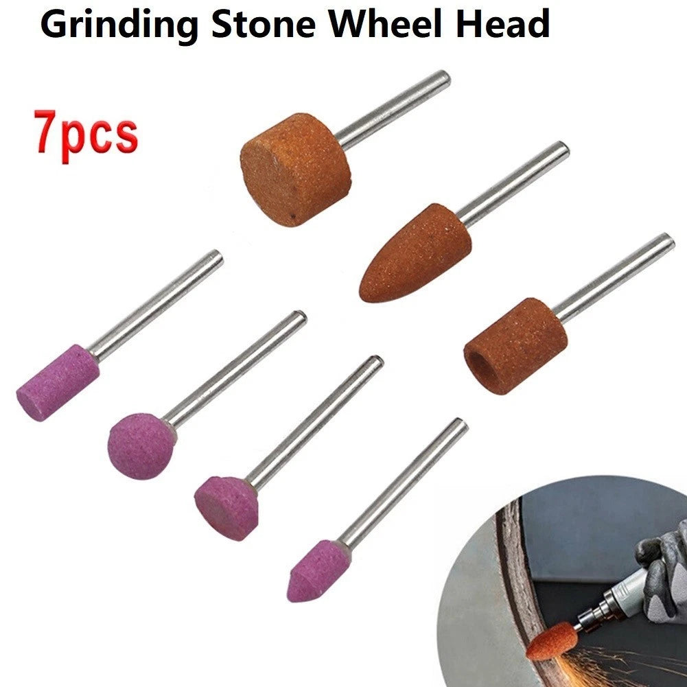 7pcs Abrasive Mounted Stone Set for Rotary Tools Grinding Wheel Head