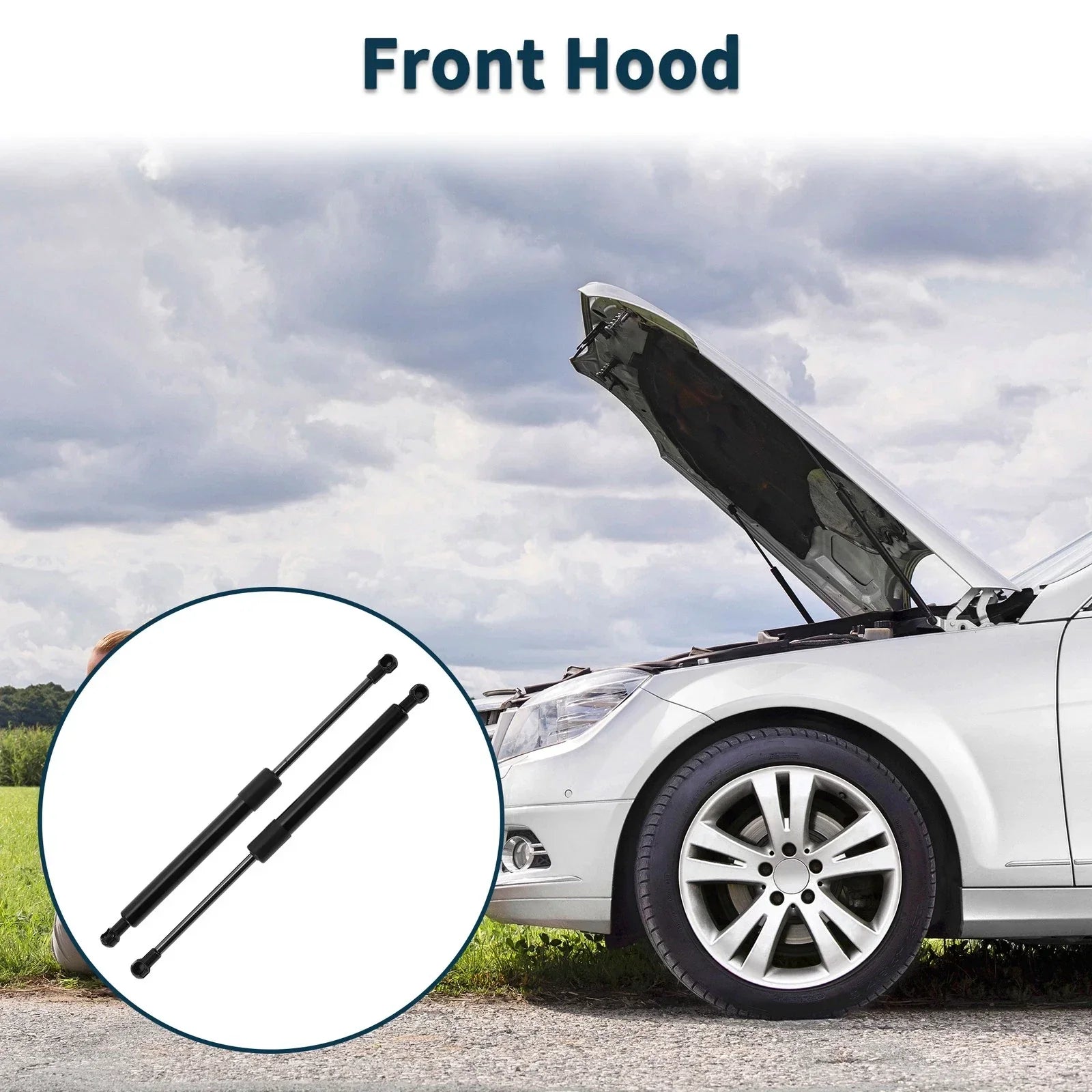 Front Hood Lift Supports Struts for BMW E46 M3 Convertible/Coupe (2000-2006)