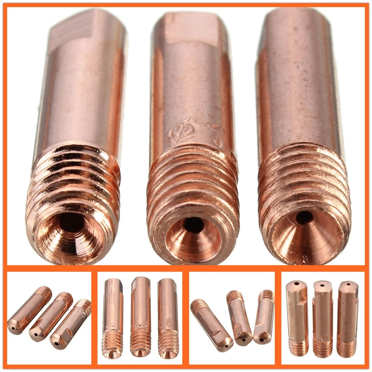 10pk MB-15AK MIG MAG Welding Torch Tips Holder Gas Nozzle for
