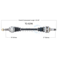 CV Axle Shaft for Lexus IS250 GS300 (2006–2008) SurTrack TO-8296