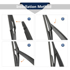 Set of 2 Rear Windshield Wiper Blade Arms for Nissan Juke (2010–2020)