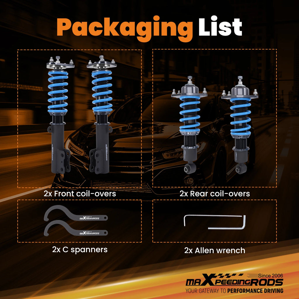 24 Level Adjustable Coilovers Suspension Kit for Scion tC (2005-2010)