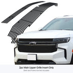 Upper Stainless Black Billet Grille Insert for Chevy Tahoe (2021-2024)