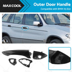 Front Right Outer Door Handle for BMW X5 E53 (2000–2006) Bright Black