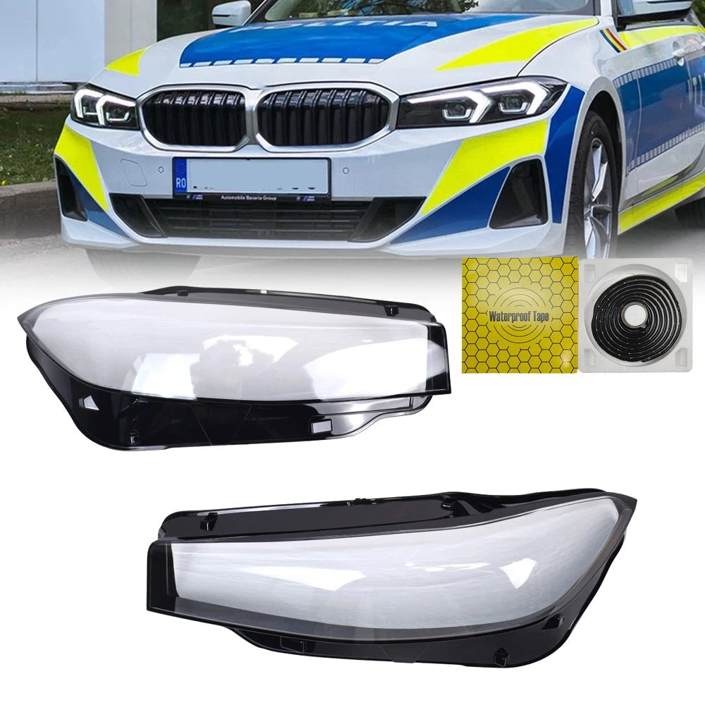 2Pcs Front Headlight Cover for BMW 3-Series G20 G28 (2023–2024)