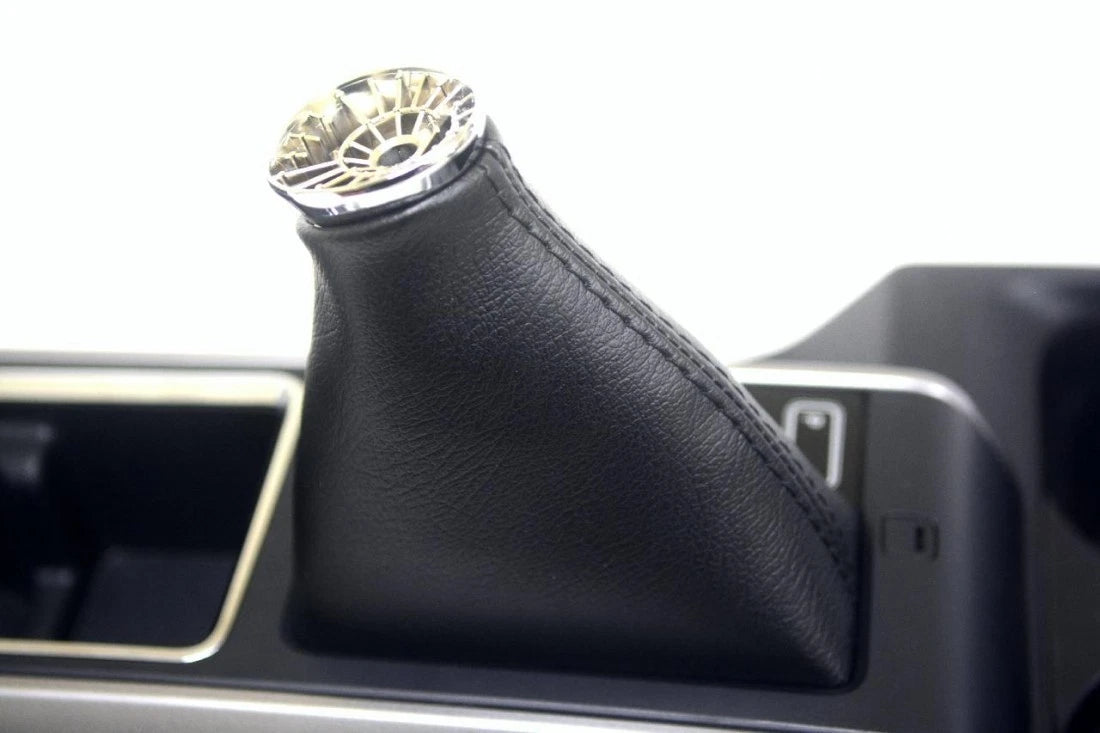 Leather Automatic Shift Boot Cover for Toyota Tacoma (2016–2019) Black