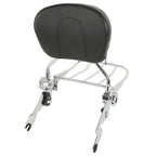 Chrome Backrest Sissy Bar Luggage Rack for Harley Touring Road Glide (2009–Present)