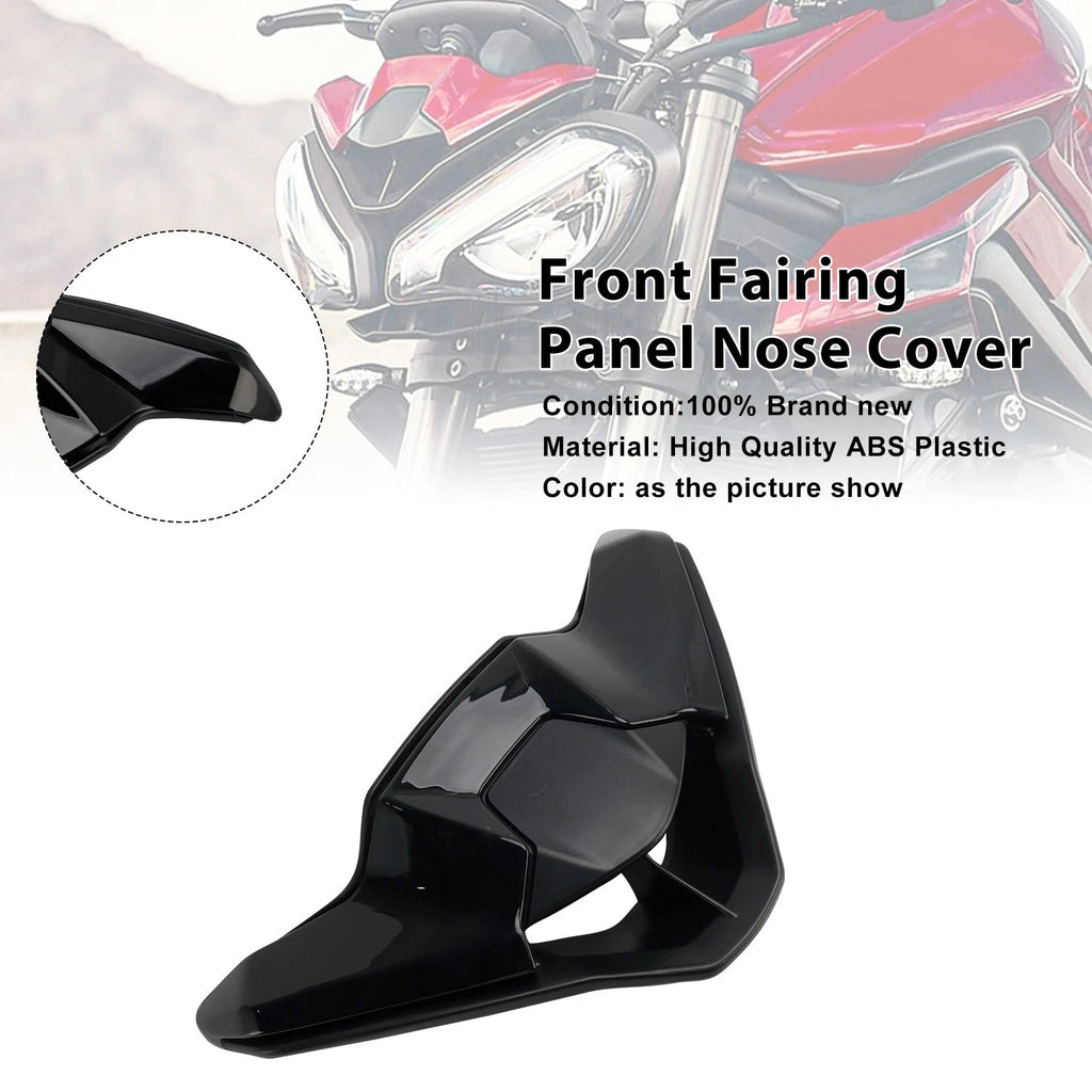 Front Fairing Panel Nose Cover for Street Triple 765 R/RS (2023–2025) Black