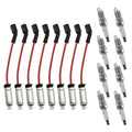 8PCS Ignition Wire & Spark Plug for Chevy GMC V8 Vortec (2000–2009)