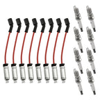 8PCS Ignition Wire & Spark Plug for Chevy GMC V8 Vortec (2000–2009)
