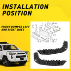 Set of 2 Front Bumper Support Brackets for Toyota 4Runner (2014–2021)