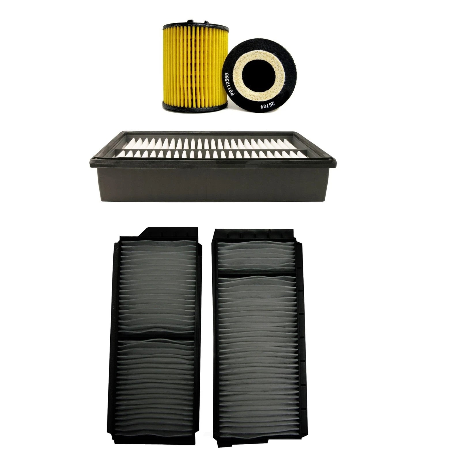 ACDelco Engine Oil Air Paper Cabin Filter Service Kit for Mazda 3 (2004–2009)