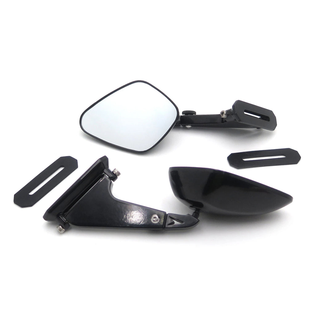 Diamond Shape Rearview Mirrors for Honda Suzuki Yamaha Kawasaki