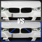 ABS Front Grille Trim Strips Cover Decor Blue for BMW 5/6/7 Series