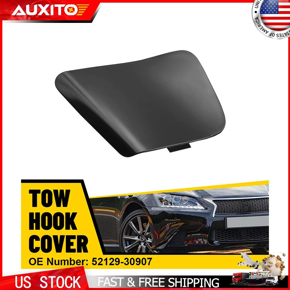 Tow Eye Hook Cover Cap for Lexus GS450h (2013–2015) OE Black