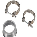 2.5" to 3" ID Steel Exhaust V-Band Adapter Flange Reducer with Clamp