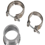 2.5" to 3" ID Steel Exhaust V-Band Adapter Flange Reducer with Clamp