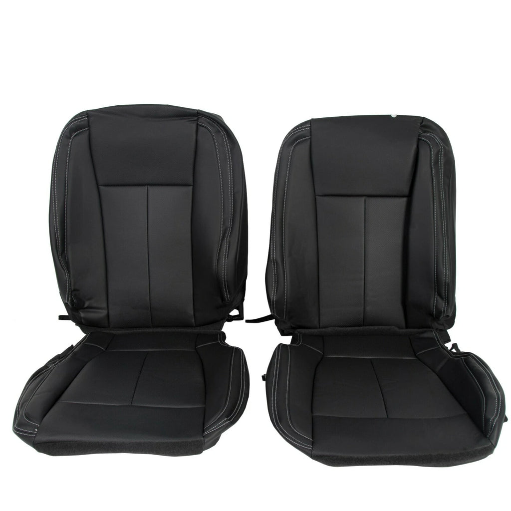 Full Set Seat Covers for Ford F150 Crew Cab (2015–2022) Leather with Armrest