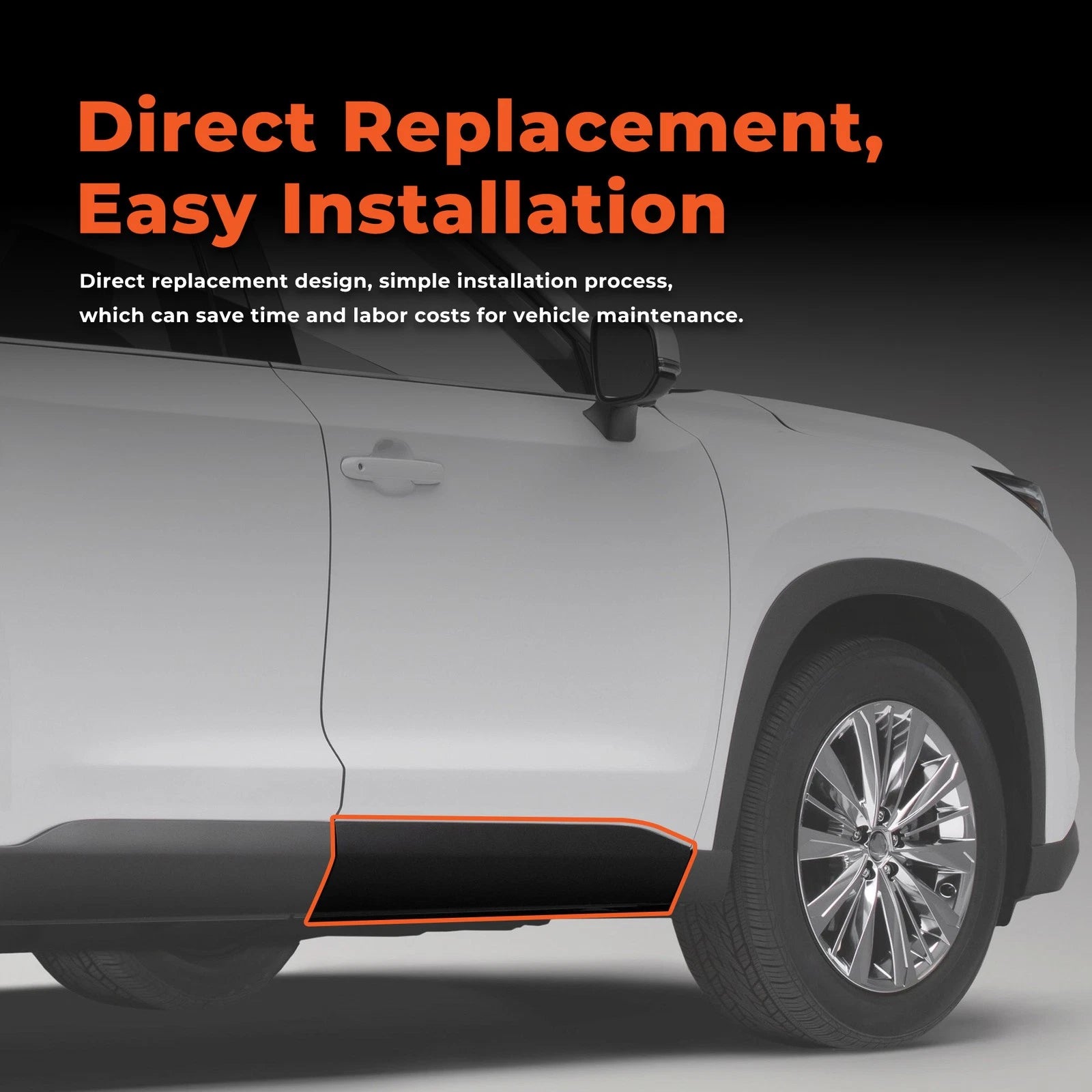 Front Right Door Moulding for Toyota Grand Highlander (2024–2025)
