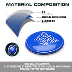 Blue Alloy Engine Black Cigarette Lighter Eject Button Trim for Lexus IS200t (2016-2017)