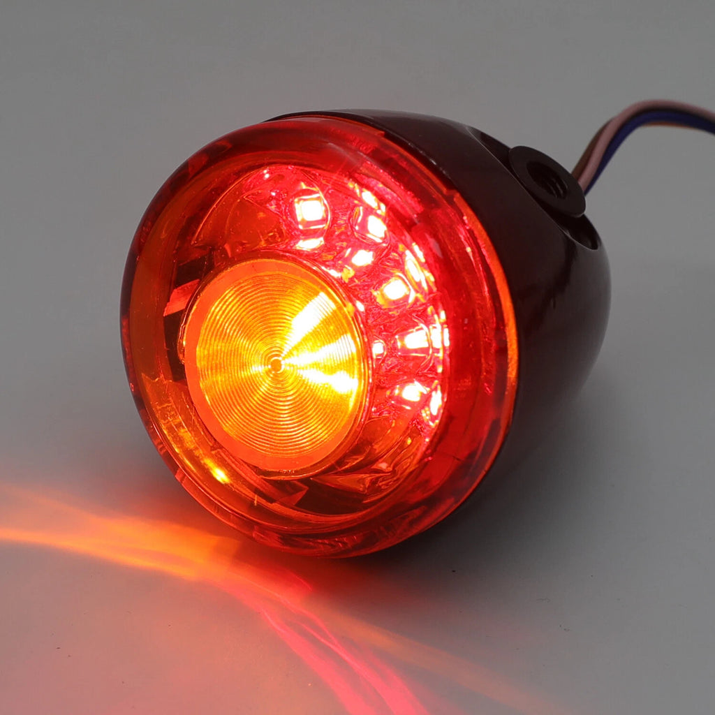 Amber LED Rear Run Brake Turn Signal Light for Harley XL 883 1200 (1992–2017)