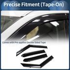 Window Deflectors for Chevrolet Trailblazer (2021) - Side Vent Visors Black