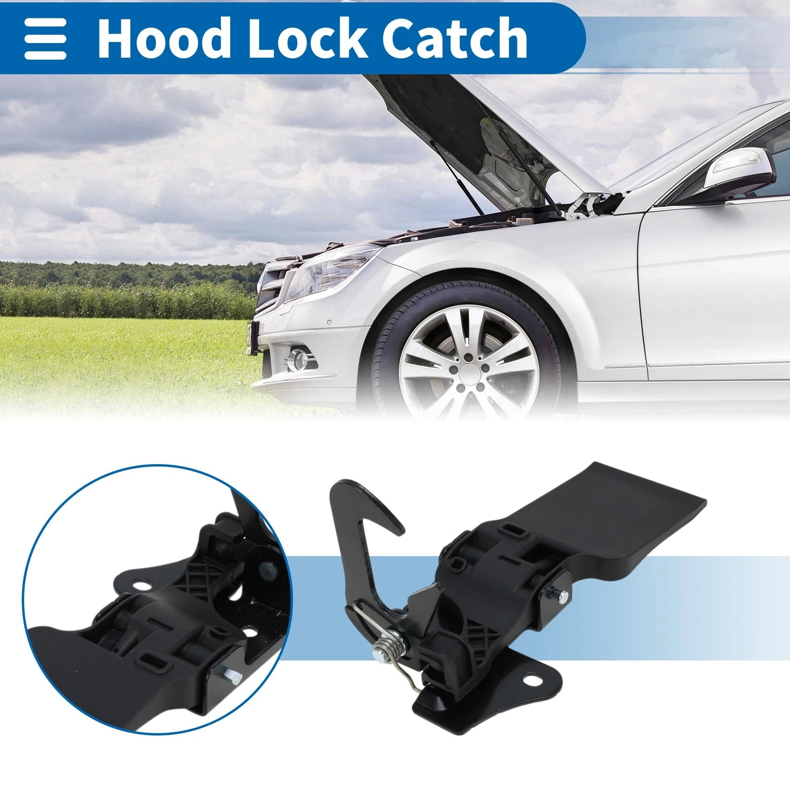 Hood Latch Assembly for Audi Q3 (2012–2015) No. 8U0823480C