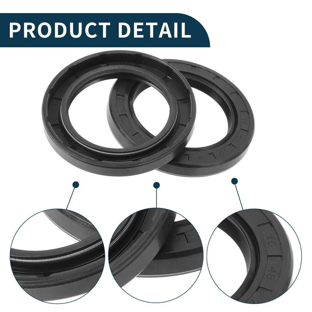 Set of 5 Oil Seal Rotary Shaft Seal NBR Rubber 48x70x9mm