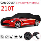 Full Car Cover for Chevy Corvette C8 (2020–2023) UV Snow Dust Rain Resistant